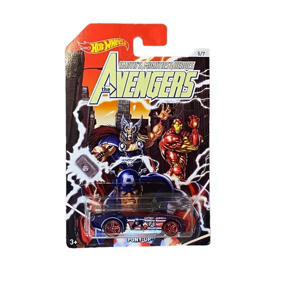 Hot Wheels Marvel The Avengers Pony Up 5/7 1997 - Picture 1 of 2